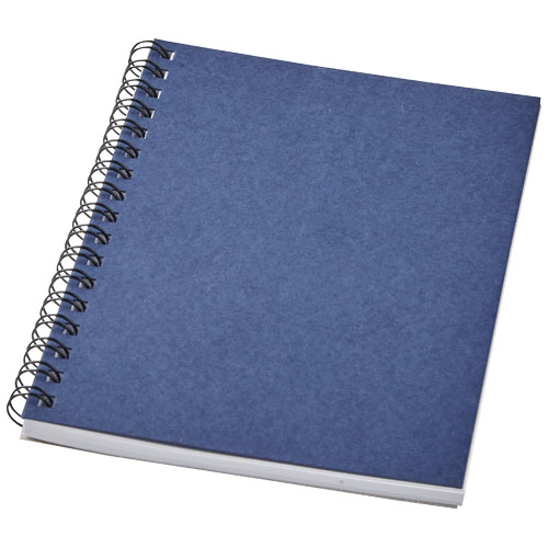 Carnet de notes publicitaire à spirales A6 Desk-Mate® Bleu Foncé